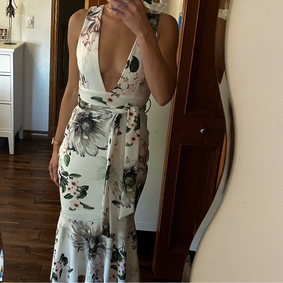 Floral low  Marilyn Monroe dress - Picture 7 of 8